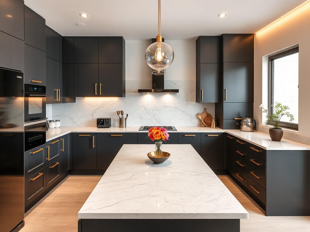 L-Shape Matte Kitchen